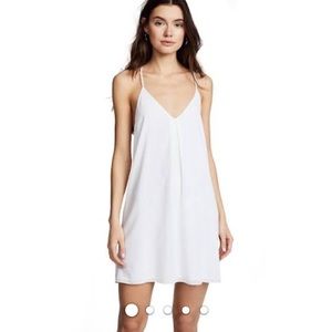 Alice + Olivia Fierra Y Back Tank Dress White